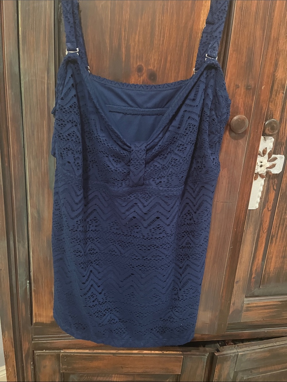 Catalina Navy Lace One-Piece Swimdress